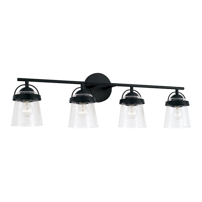 Capital Lighting Madison 4 Light Vanity, Clear Seeded
