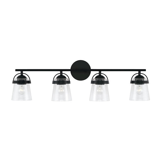 Capital Lighting Madison 4 Light Vanity, Clear Seeded
