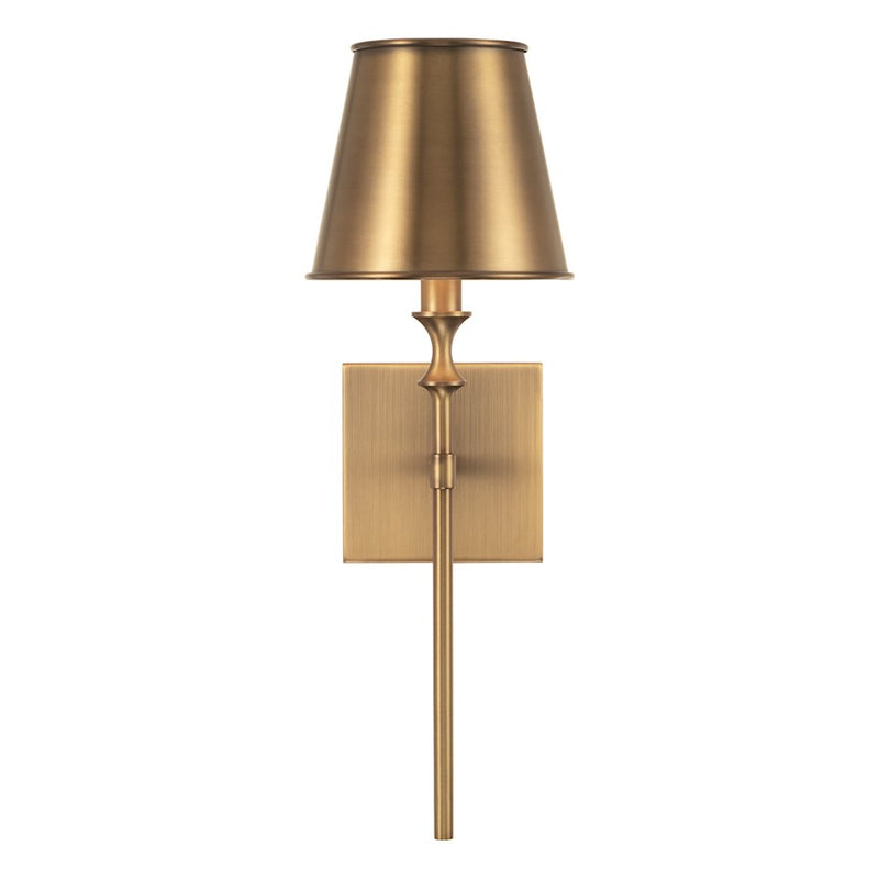 Capital Lighting Whitney 3 Light Vanity, Brass/White