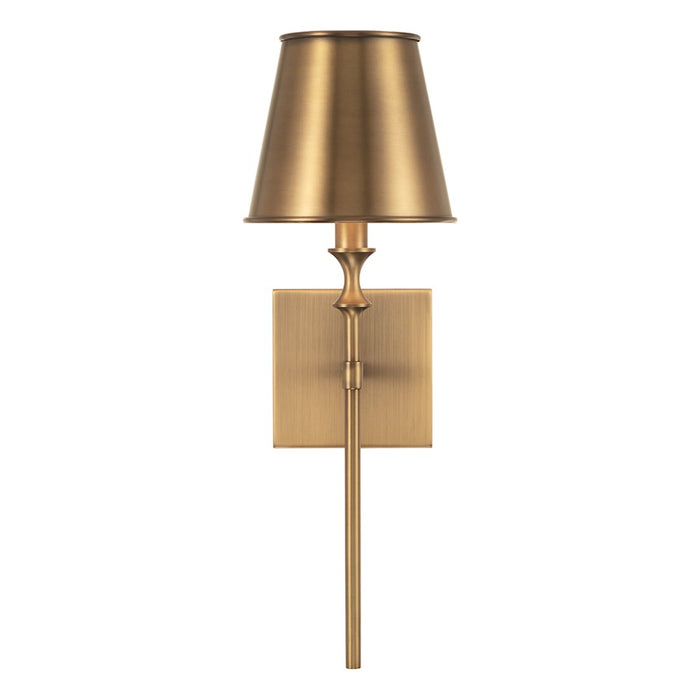 Capital Lighting Whitney 3 Light Vanity, Brass/White