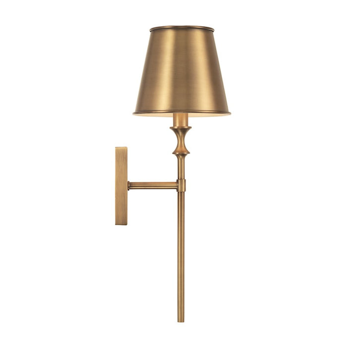 Capital Lighting Whitney 3 Light Vanity, Brass/White