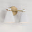 Capital Lighting Bradley 2 Light Vanity, Aged Brass