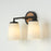 Capital Lighting Jonah 2 Vanity, Wood/Black/Soft White