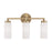 Capital Lighting Alyssa 3 Light Vanity, Brass/Faux Alabaster