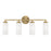 Capital Lighting Alyssa 4 Light Vanity, Brass/Faux Alabaster