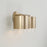 Capital Lighting Weller 2Lt Vanity, Matte Brass/Clear Seeded