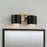 Capital Lighting Weller 2Lt Vanity, Brass/Black/Clear Seeded