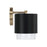 Capital Lighting Weller 3Lt Vanity, Brass/Black/Clear Seeded