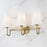 Capital Lighting Averitt 3 Light Vanity, Aged Brass/Soft White