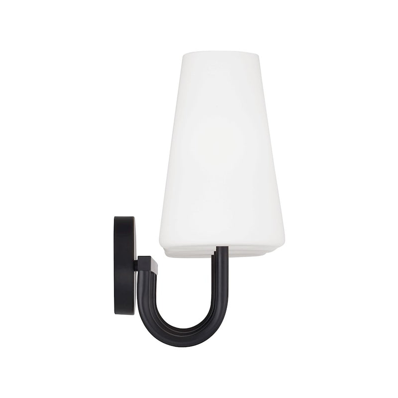 Capital Lighting Averitt 3 Light Vanity, Matte Black/Soft White