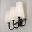 Capital Lighting Averitt 3 Light Vanity, Matte Black/Soft White