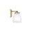 Capital Lighting Joss 3 Light Vanity, Brass/Layered White/Clear