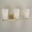 Capital Lighting Romy 3 Light Vanity, Matte Brass/Faux Alabaster