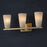 Capital Lighting Romy 3 Light Vanity, Matte Brass/Faux Alabaster