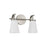 Homeplace Lighting Drake 2Lt Vanity, Nickel/Soft White Glass - 161021BN-660