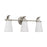 Homeplace Lighting Drake 3Lt Vanity, Nickel/Soft White Glass - 161031BN-660
