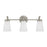 Homeplace Lighting Drake 3Lt Vanity, Nickel/Soft White Glass