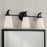 Homeplace Lighting Drake 3Lt Vanity, Matte Black/Soft White Glass