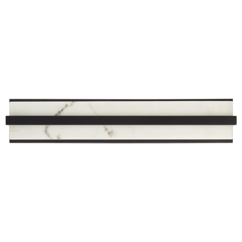 Capital Lighting Noah 1 Light Vanity, Matte Black/Alabaster Glass