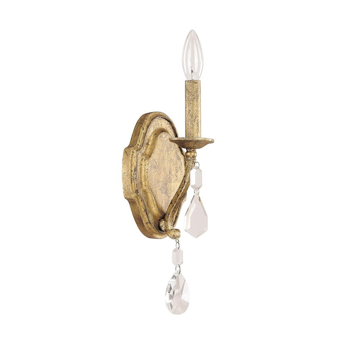 Capital Lighting Blakely 1 Light Wall Sconce, Antique Gold