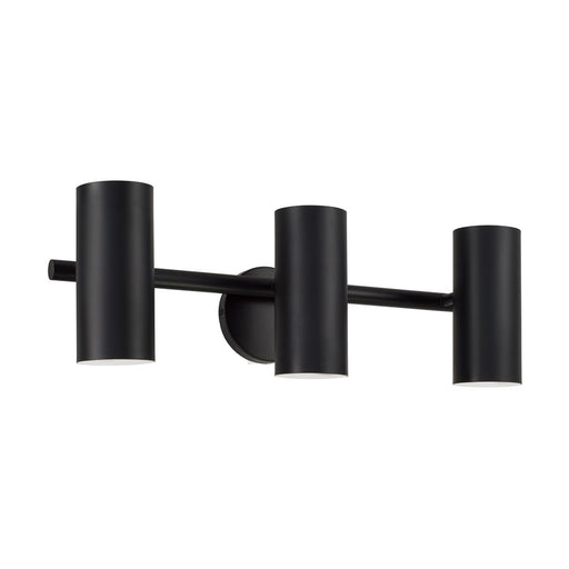 Capital Lighting Robbie 3 Light Vanity, Matte Black - 161731MB