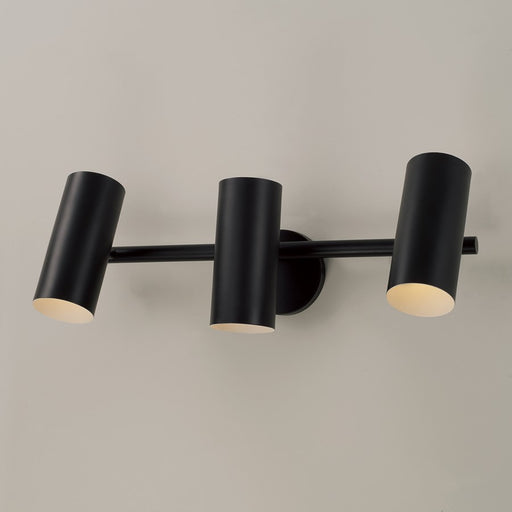 Capital Lighting Robbie 3 Light Vanity, Matte Black