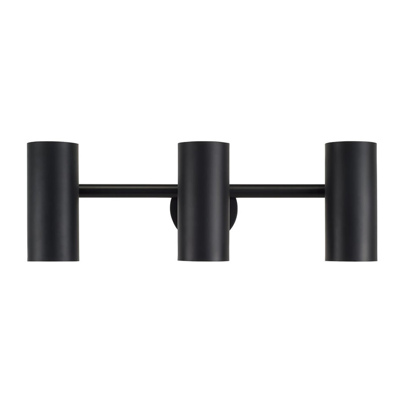 Capital Lighting Robbie 3 Light Vanity, Matte Black