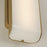 Capital Lighting Marcell 1 Light Vanity, Aged Brass/White Milk Glass