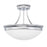 Capital Lighting 3 Light Semi-Flush Mount, Chrome
