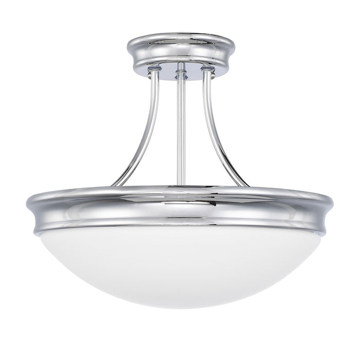 Capital Lighting 3 Light Semi-Flush Mount, Chrome