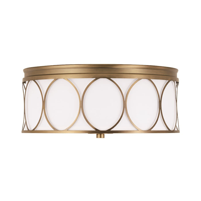 Capital Lighting Rylann 3 Light Flush Mount, Brass