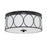 Capital Lighting Rylann 3 Light Flush Mount, Matte Black