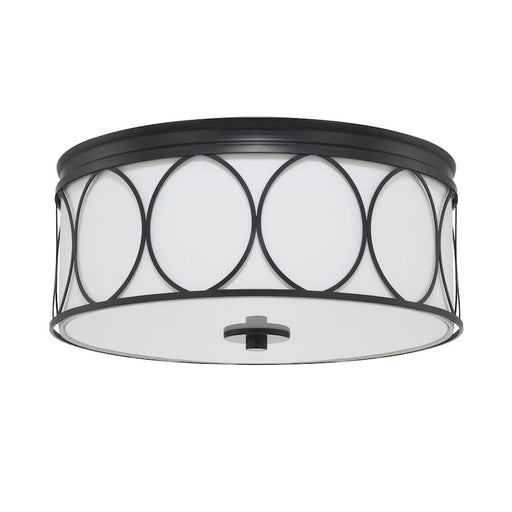 Capital Lighting Rylann 3 Light Flush Mount, Matte Black