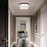 Capital Lighting Rylann 3 Light Flush Mount, Matte Black