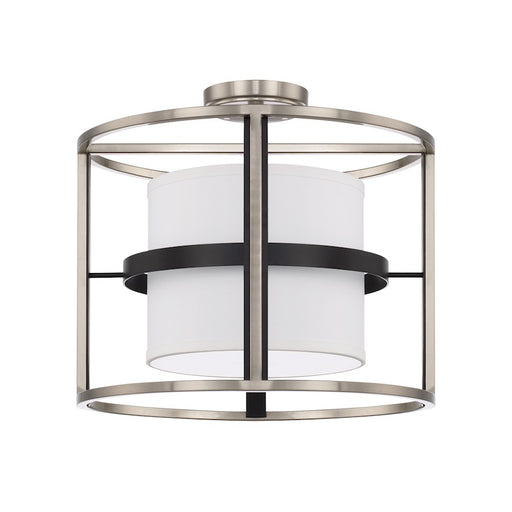 Capital Lighting Tux 4 Light Semi-Flush Dual Mount, Black Tie