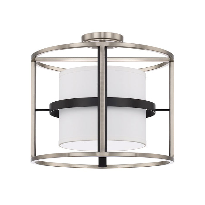 Capital Lighting Tux 4 Light Semi-Flush Dual Mount, Black Tie