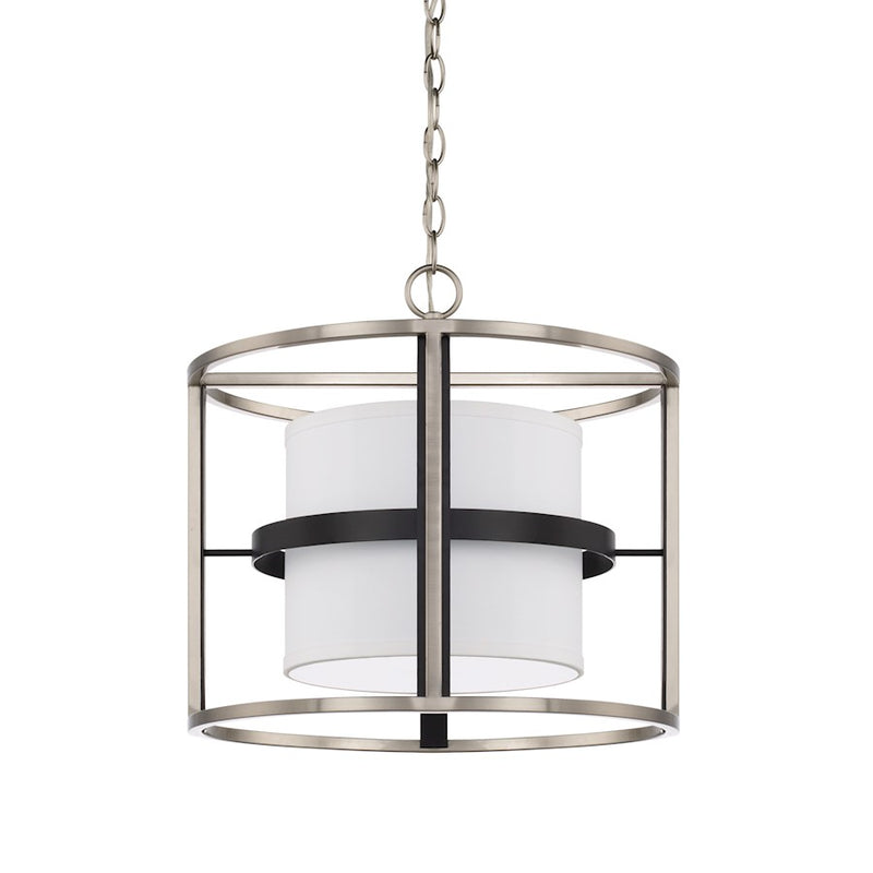 Capital Lighting Tux 4 Light Semi-Flush Dual Mount, Black Tie