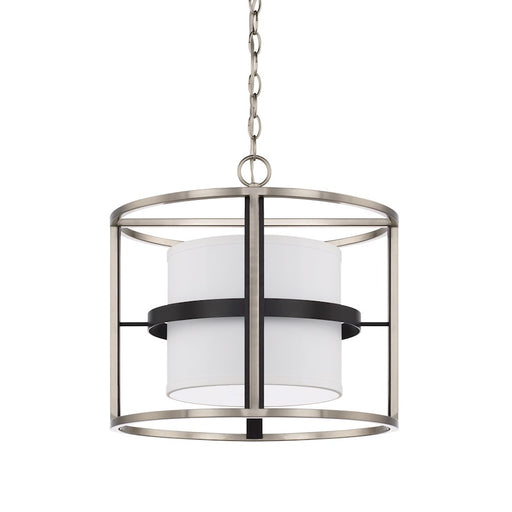 Capital Lighting Tux 4 Light Semi-Flush Dual Mount, Black Tie