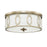 Capital Lighting 3 Light Flush Mount, Winter Gold