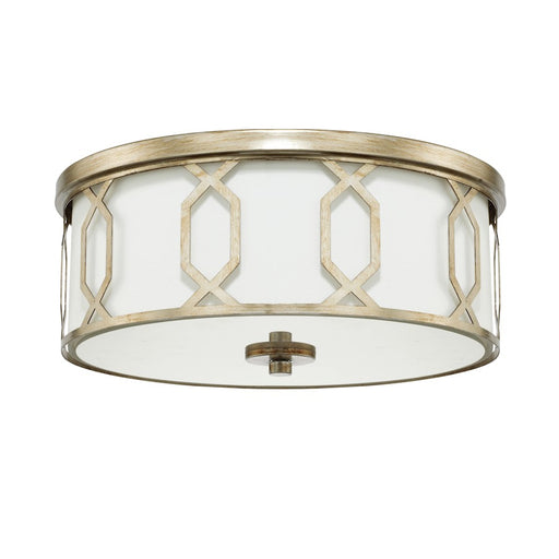 Capital Lighting 3 Light Flush Mount, Winter Gold