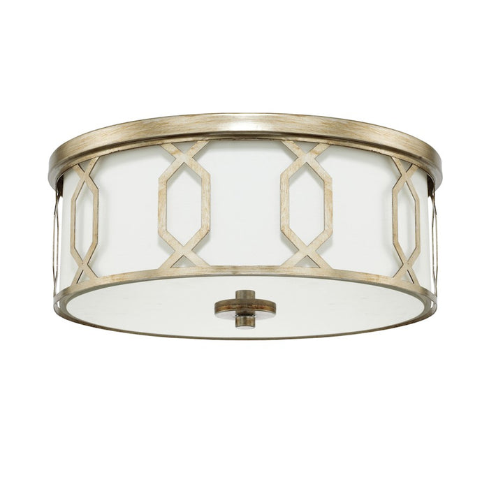 Capital Lighting 3 Light Flush Mount, Winter Gold