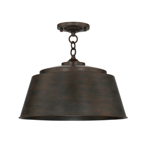Capital Lighting Tybee 1 Light Semi-Flush Mount, Nordic Grey