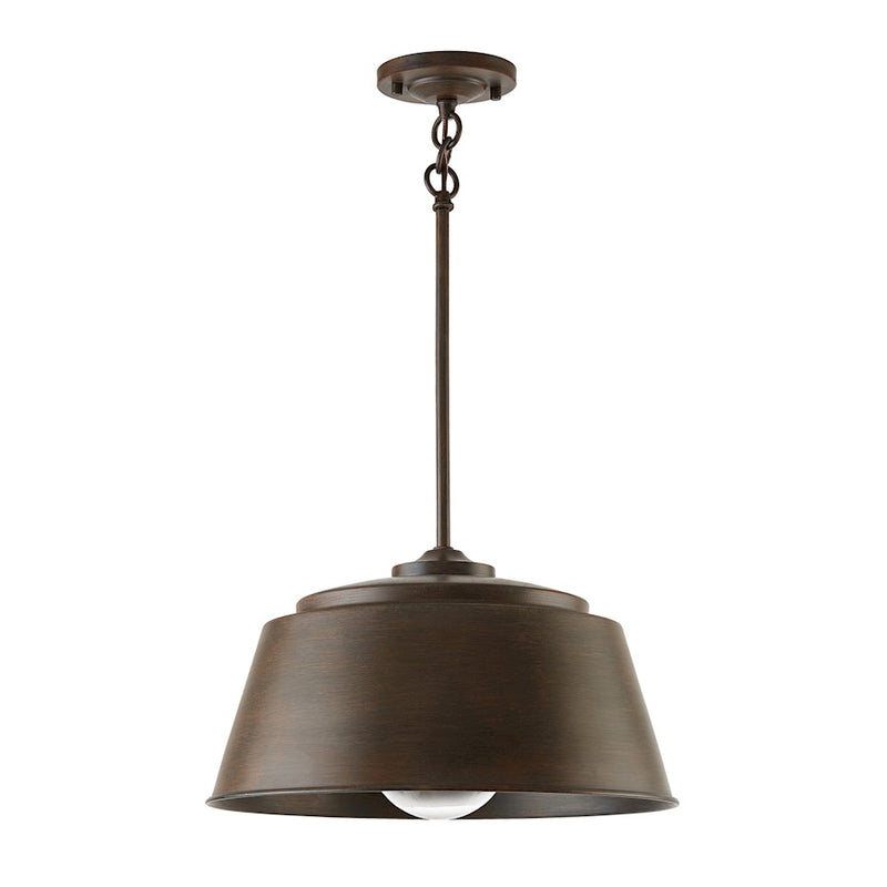 Capital Lighting Tybee 1 Light Semi-Flush Mount, Nordic Grey