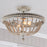 Capital Lighting Kayla 2 Light Semi-Flush Mount, Mystic Sand