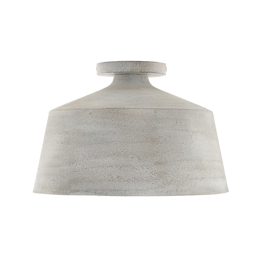 Capital Lighting Quarry 1Lt Semi Flush, Stucco/ - 235311SC