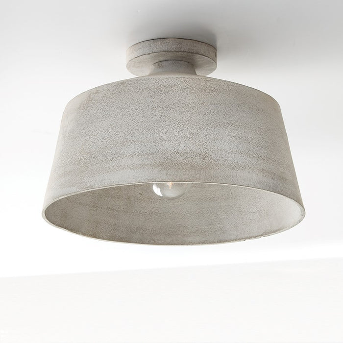 Capital Lighting Quarry 1Lt Semi Flush, Stucco