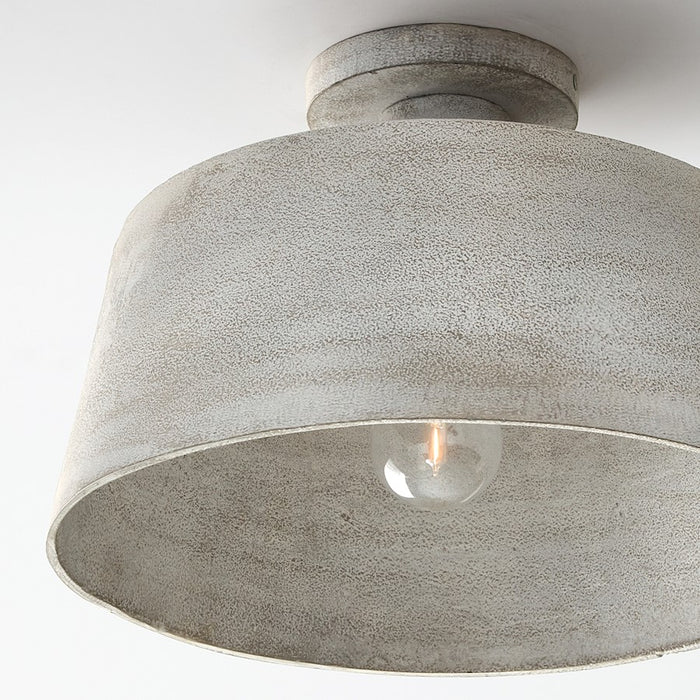 Capital Lighting Quarry 1Lt Semi Flush, Stucco