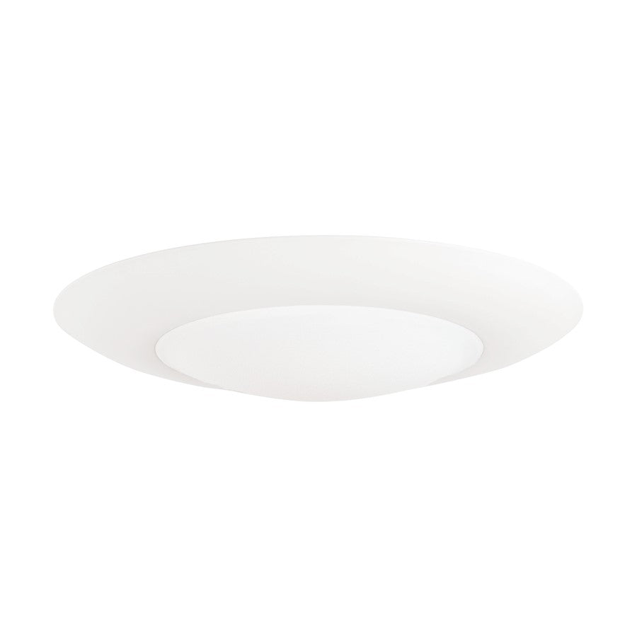 Capital Lighting 1-Light LED Flush, White/Soft White