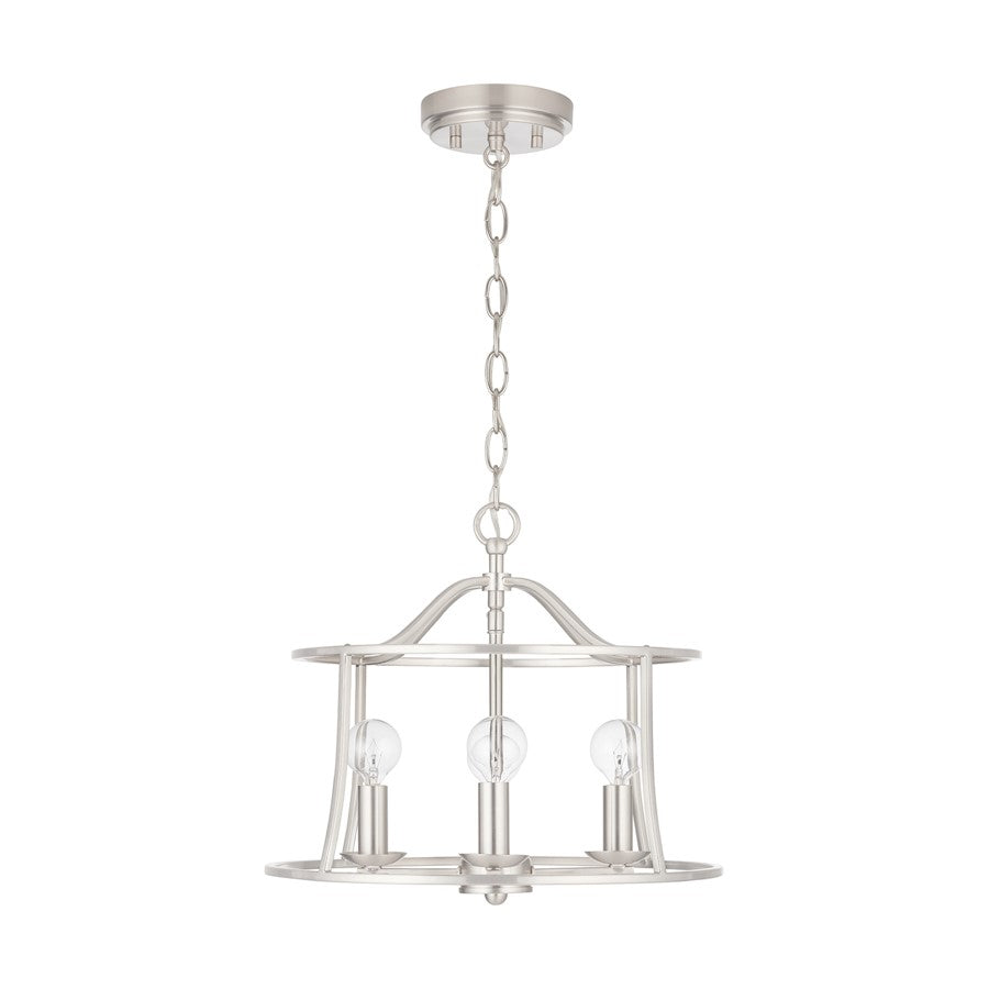 Capital Lighting Cameron 4-Light Semi-Flush, Brushed Nickel