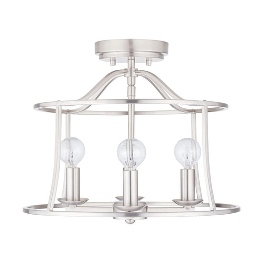 Capital Lighting Cameron 4-Light Semi-Flush, Brushed Nickel